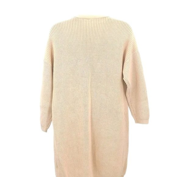 Lapis Long Chunky Knit Embroidered Cardigan - Picture 5 of 8